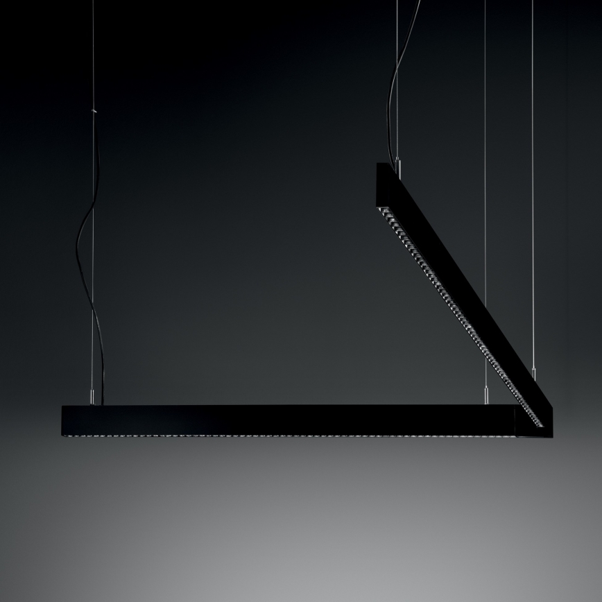 Ideal Lux - LED luster na čeličnoj sajli STEEL LED/29W/230V 3000K CRI 90 120 cm crna