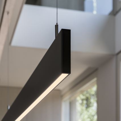 Ideal Lux - LED luster na čeličnom užetu LINUS LED/32W/230V 3000K CRI 90 120 cm crni