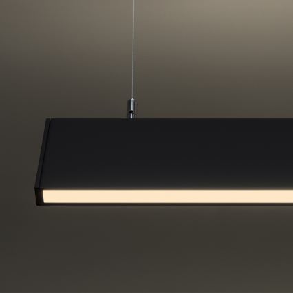 Ideal Lux - LED luster na čeličnom užetu LINUS LED/32W/230V 3000K CRI 90 120 cm crni