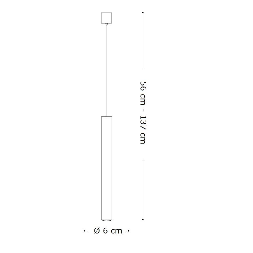 Ideal Lux - LED Luster na sajli 1xGU10/7W/230V CRI 90