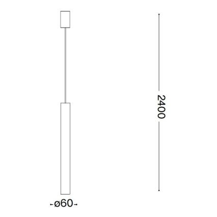 Ideal Lux - LED Luster na sajli 1xGU10/7W/230V CRI90 bakrena