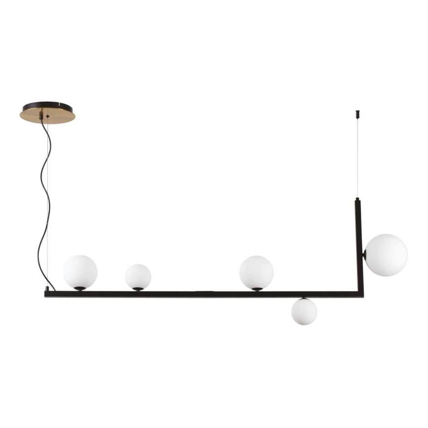 Ideal Lux - LED Luster na sajli BIRDS 5xG9/3W/230V crna/zlatna