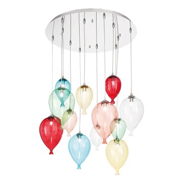 Ideal Lux - LED Luster na sajli CLOWN 12xG9/3W/230V pr. 60 cm šarena