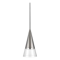 Ideal Lux - LED Luster na sajli CONO 1xGU10/7W/230V pr. 15 cm CRI 90 mat krom