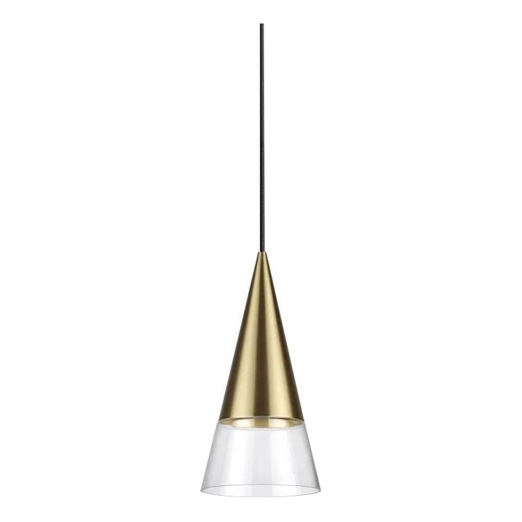 Ideal Lux - LED Luster na sajli CONO 1xGU10/7W/230V pr. 15 cm CRI 90 mesing