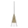 Ideal Lux - LED Luster na sajli CONO 1xGU10/7W/230V pr. 15 cm CRI 90 mesing