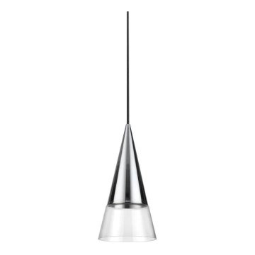 Ideal Lux - LED Luster na sajli CONO 1xGU10/7W/230V pr. 15 cm CRI 90 sjajni krom