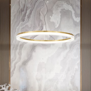 Ideal Lux - LED Luster na sajli CROWN LED/30W/230V 3000K pr. 60 cm CRI 90 mesing
