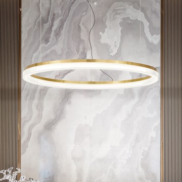 Ideal Lux - LED Luster na sajli CROWN LED/42W/230V 3000K pr. 80 cm CRI 90 mesing