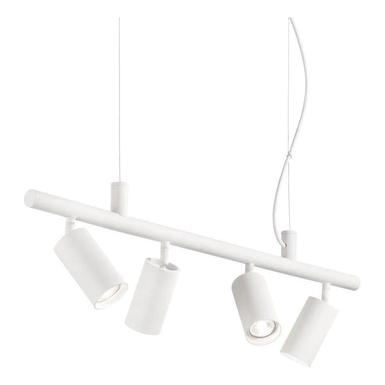Ideal Lux - LED Luster na sajli DYNAMITE 4xGU10/7W/230V CRI 90 bijela