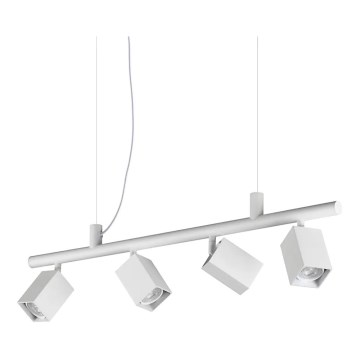 Ideal Lux - LED luster na sajli DYNAMITE 4xGU10/7W/230V CRI 90 bijela