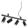 Ideal Lux - LED Luster na sajli DYNAMITE 4xGU10/7W/230V CRI 90 crna