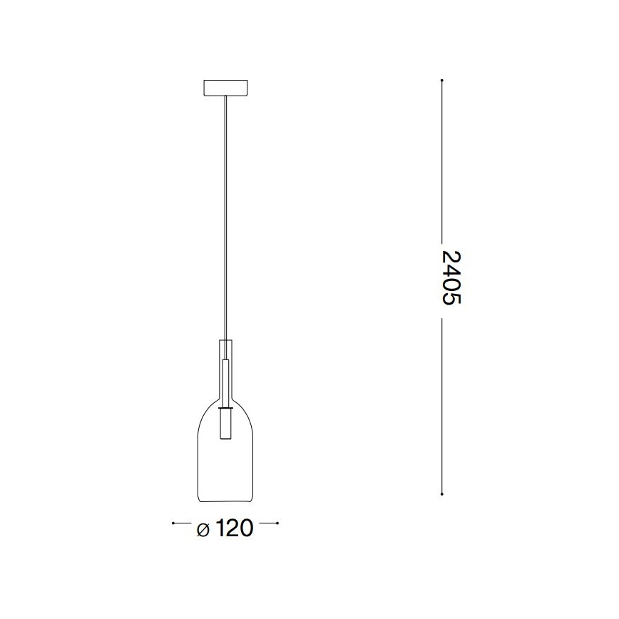Ideal Lux - LED Luster na sajli EMPIRE 1xG9/3W/230V
