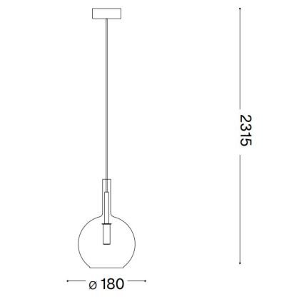 Ideal Lux - LED Luster na sajli EMPIRE 1xG9/3W/230V