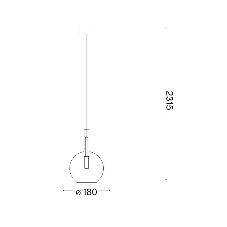 Ideal Lux - LED Luster na sajli EMPIRE 1xG9/3W/230V