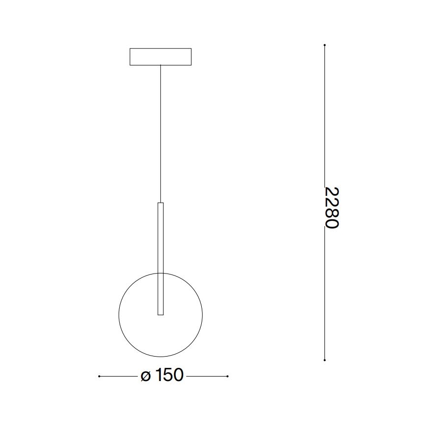 Ideal Lux - LED Luster na sajli EQUINOXE 1xG4/2W/230V pr. 15 cm sjajni krom/prozirna