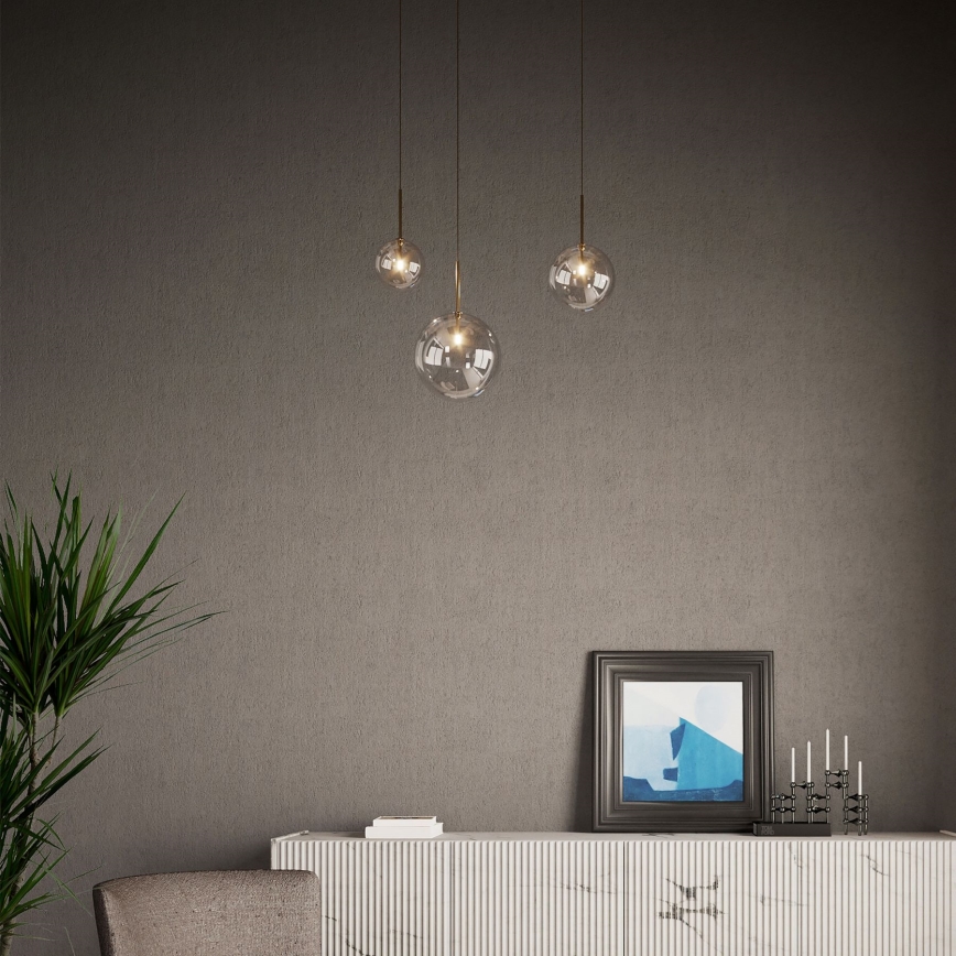 Ideal Lux - LED Luster na sajli EQUINOXE 1xG4/2W/230V pr. 15 cm mesing/dimna