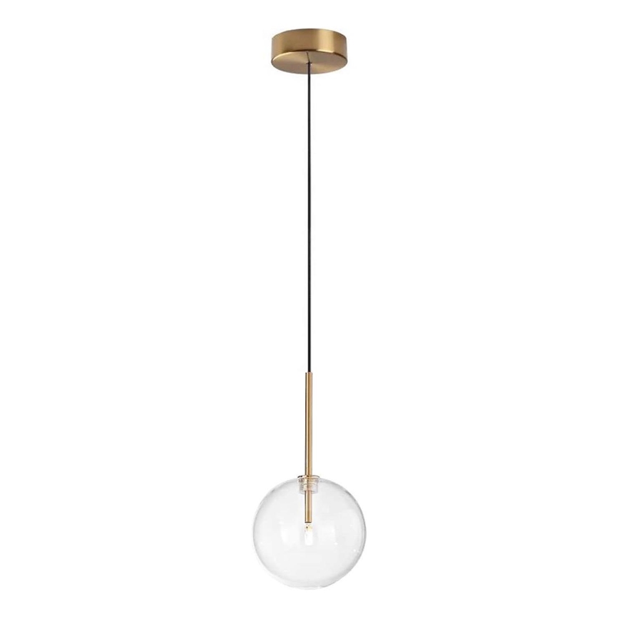 Ideal Lux - LED Luster na sajli EQUINOXE 1xG4/2W/230V pr. 15 cm mesing/prozirna