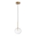 Ideal Lux - LED Luster na sajli EQUINOXE 1xG4/2W/230V pr. 15 cm mesing/prozirna