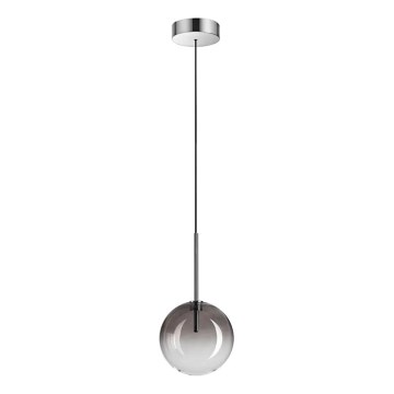 Ideal Lux - LED Luster na sajli EQUINOXE 1xG4/2W/230V pr. 15 cm sjajni krom/dimna