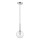 Ideal Lux - LED Luster na sajli EQUINOXE 1xG4/2W/230V pr. 15 cm sjajni krom/prozirna