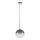 Ideal Lux - LED Luster na sajli EQUINOXE 1xG4/2W/230V pr. 20 cm sjajni krom/dimna