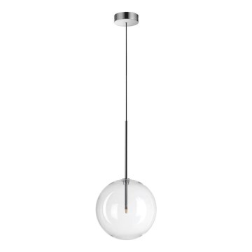 Ideal Lux - LED Luster na sajli EQUINOXE 1xG4/2W/230V pr. 25 cm sjajni krom/prozirna