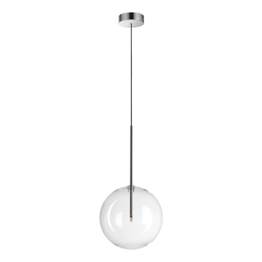 Ideal Lux - LED Luster na sajli EQUINOXE 1xG4/2W/230V pr. 25 cm sjajni krom/prozirna