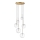 Ideal Lux - LED Luster na sajli EQUINOXE 6xG4/2W/230V pr. 65 cm mesing/prozirna