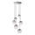 Ideal Lux - LED Luster na sajli EQUINOXE 6xG4/2W/230V pr. 65 cm sjajni krom/dimna