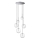 Ideal Lux - LED Luster na sajli EQUINOXE 6xG4/2W/230V pr. 65 cm sjajni krom/prozirna