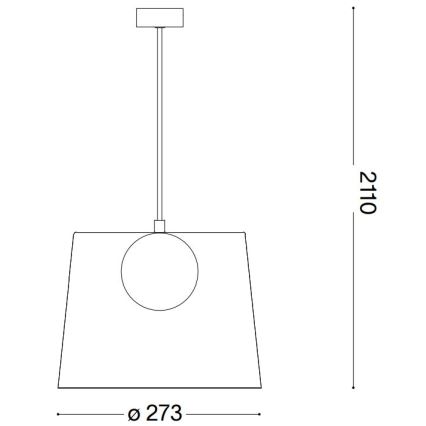 Ideal Lux - LED Luster na sajli FADE 1xG9/3W/230V pr. 27,3 cm bakar/dimna