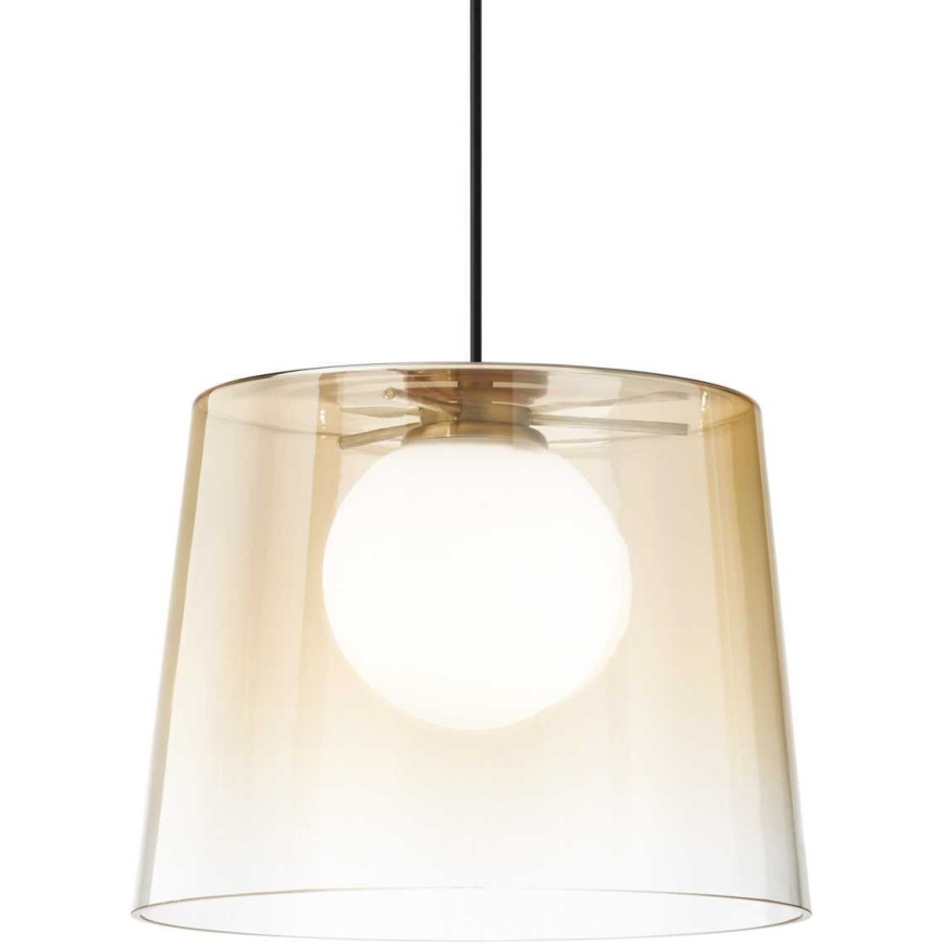 Ideal Lux - LED Luster na sajli FADE 1xG9/3W/230V pr. 27,3 cm zlatna/dimna