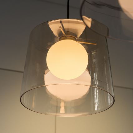 Ideal Lux - LED Luster na sajli FADE 1xG9/3W/230V pr. 27,3 cm zlatna/dimna