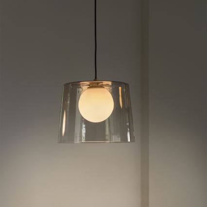 Ideal Lux - LED Luster na sajli FADE 1xG9/3W/230V pr. 27,3 cm zlatna/dimna