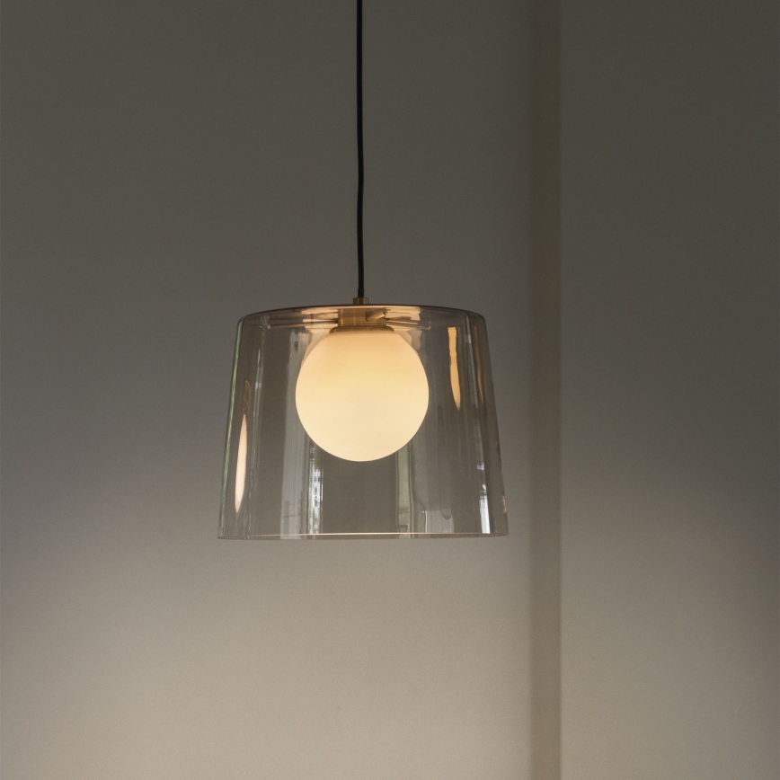 Ideal Lux - LED Luster na sajli FADE 1xG9/3W/230V pr. 27,3 cm zlatna/dimna