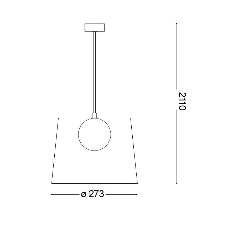 Ideal Lux - LED Luster na sajli FADE 1xG9/3W/230V pr. 27,3 cm zlatna/dimna