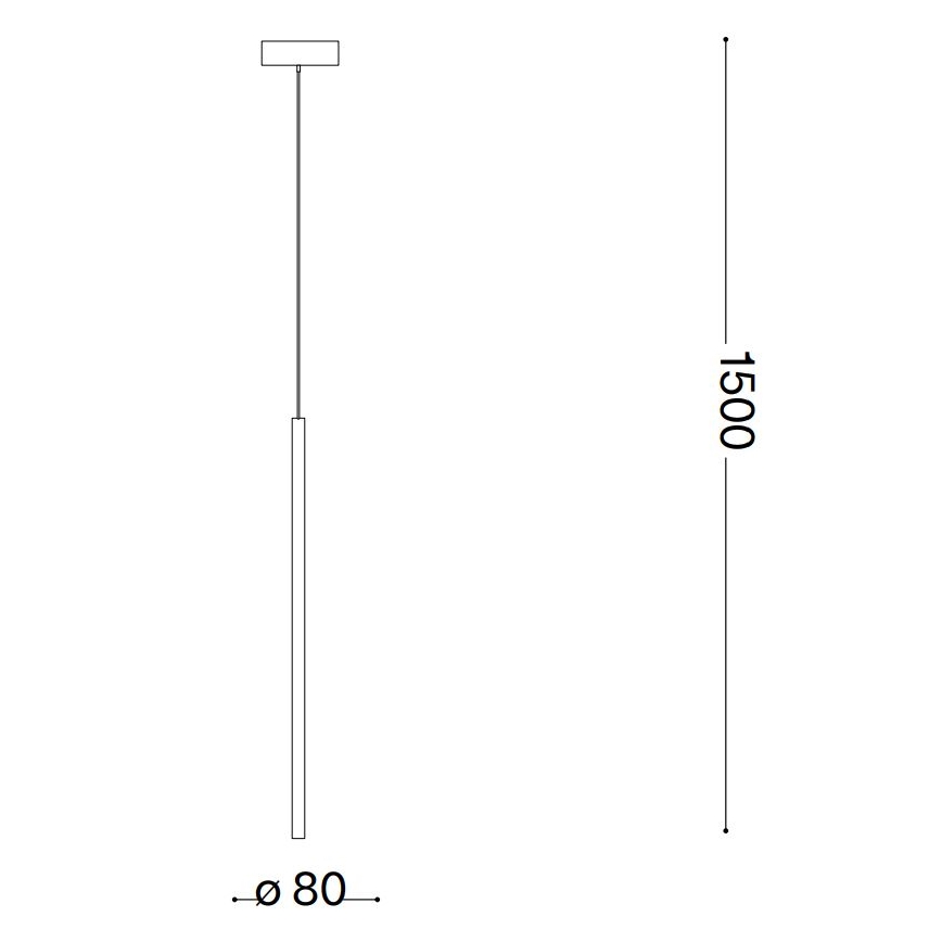 Ideal Lux - LED Luster na sajli FILO LED/3,5W/230V 3000K CRI 90 mesing