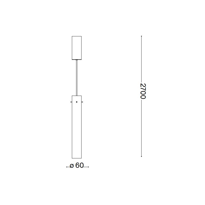 Ideal Lux - LED Luster na sajli FLAM LED/10W/230V pr. 6 cm CRI 90 prozirna