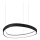 Ideal Lux - LED Luster na sajli GEMINI LED/38W/230V pr. 42,5 cm CRI 90 crna