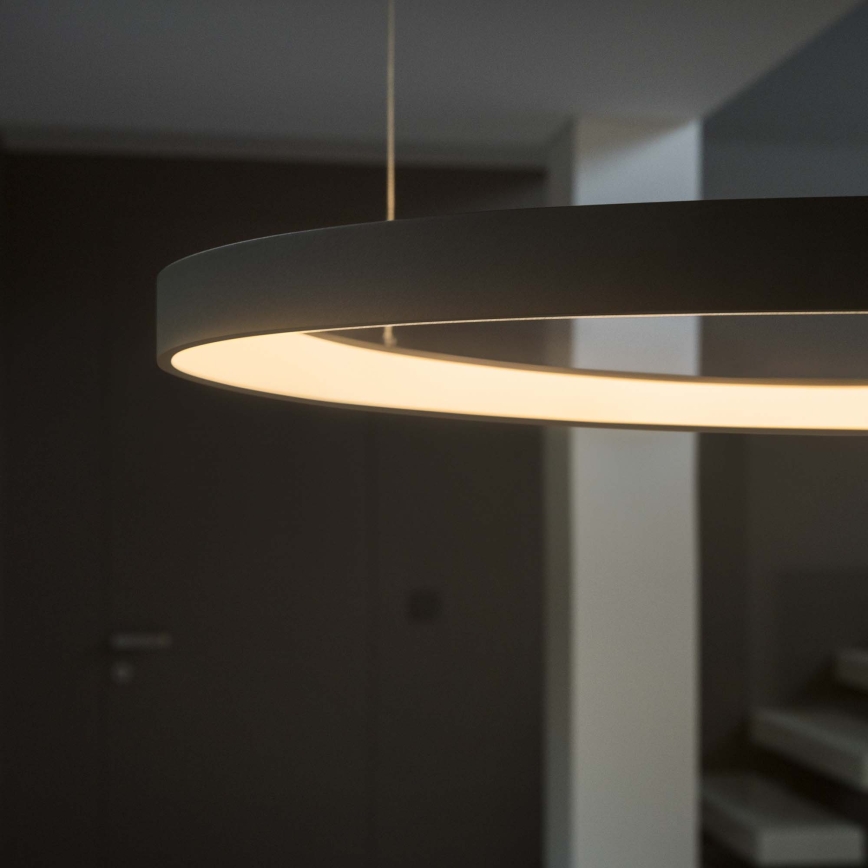 Ideal Lux - LED luster na sajli GEMINI LED/78W/230V 2700K Ø 105 cm CRI 90 crna