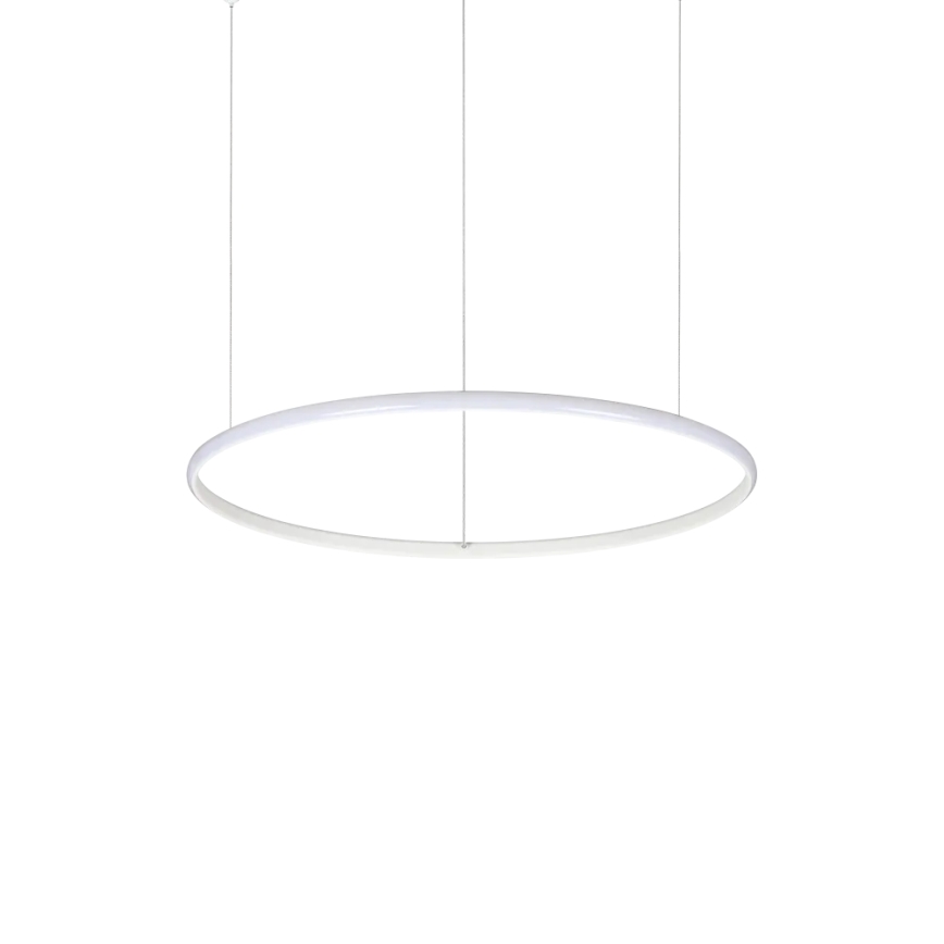Ideal Lux - LED Luster na sajli HULAHOOP LED/28W/230V 3000K pr. 61 cm CRI 90 bijela