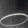 Ideal Lux - LED Luster na sajli HULAHOOP LED/39W/230V 3000K pr. 81,5 cm CRI 90 bijela
