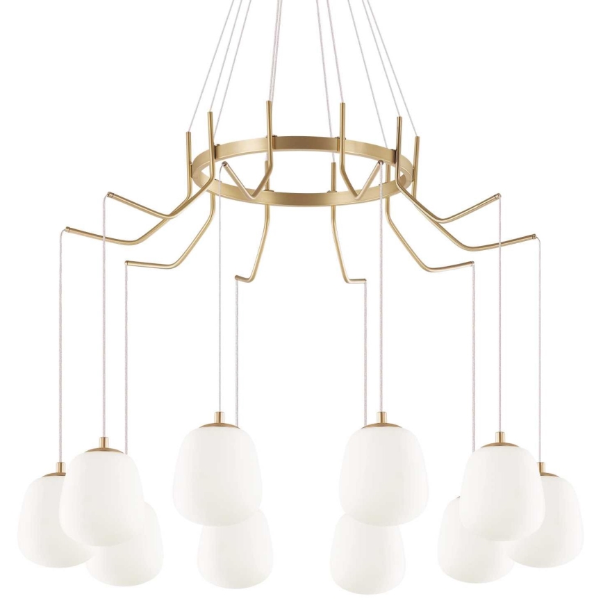 Ideal Lux - LED Luster na sajli KAROUSEL 10xG9/3W/230V pr. 82,5 cm mesing