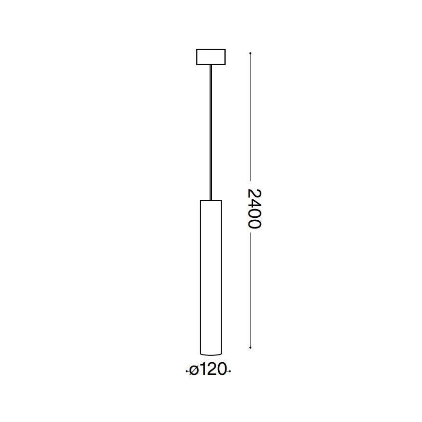 Ideal Lux - LED Luster na sajli LOOK 1xGU10/10W/230V crna