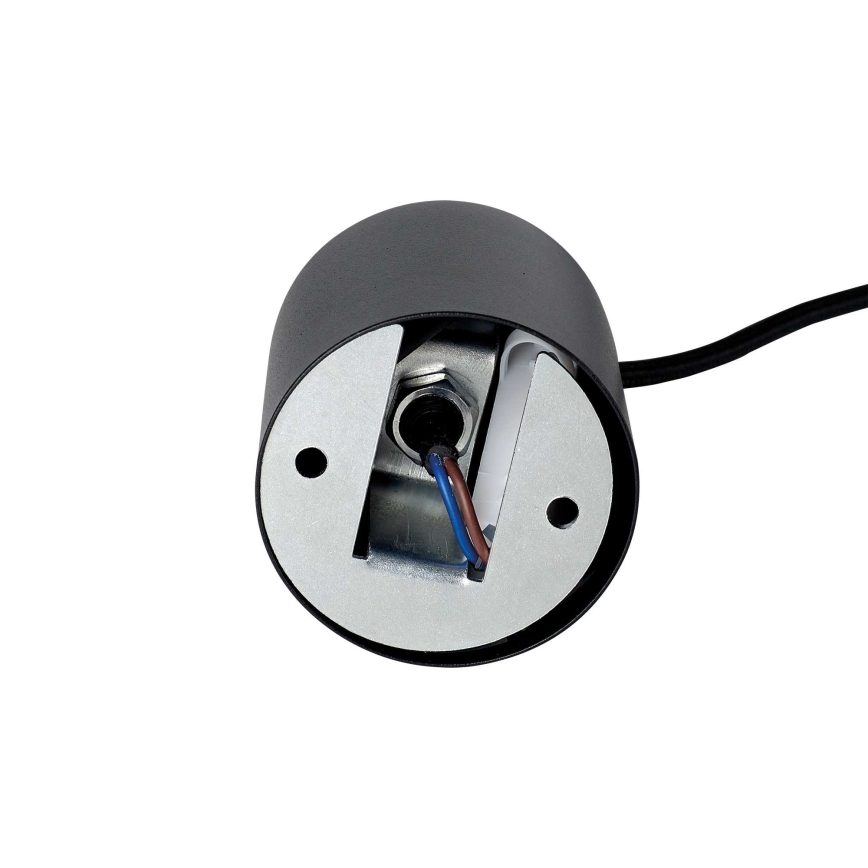 Ideal Lux - LED luster na sajli LOOK 1xGU10/7W/230V CRI 90 promjer 6 cm crna