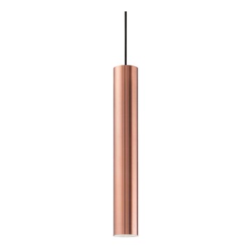 Ideal Lux - LED luster na sajli LOOK 1xGU10/7W/230V CRI 90 Ø 6 cm, bakrene boje