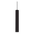 Ideal Lux - LED luster na sajli LOOK 1xGU10/7W/230V CRI 90 Ø 6 cm crna