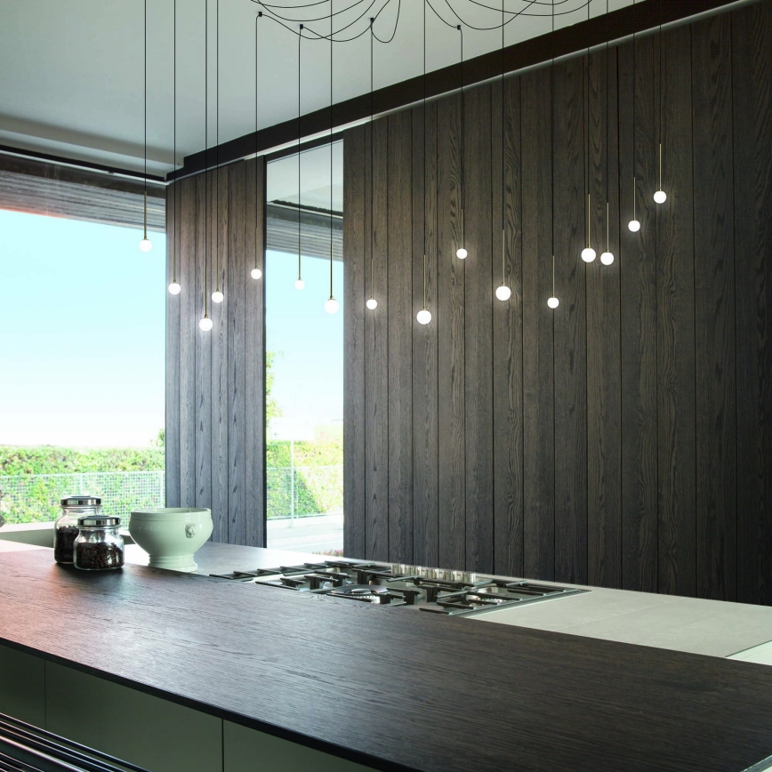 Ideal Lux - LED luster na sajli LUCCIOLA 16xLED/16W/230V CRI 90 pauk crni