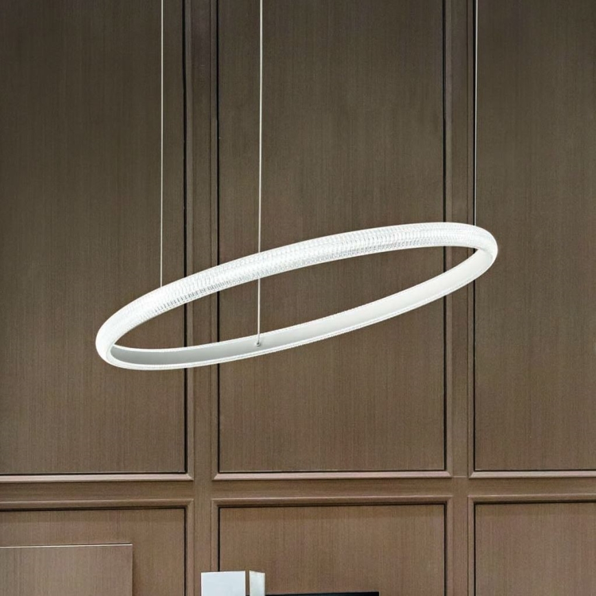 Ideal Lux - LED Luster na sajli MIRACLE LED/25W/230V pr. 40 cm CRI 90 mat krom